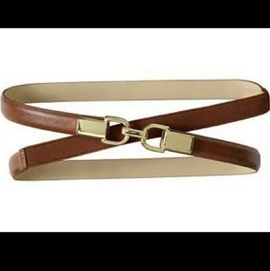 Banana Republic Skinny Stretchy Brown Belt